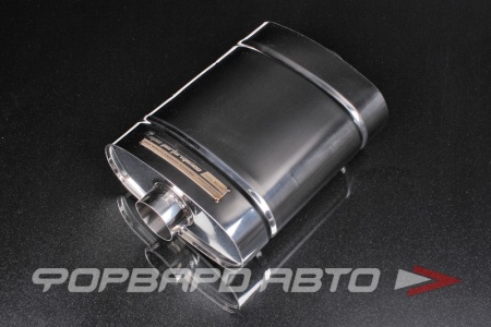 Купить Глушитель Вход = 63 мм Выход = 63 мм Длина = 300 мм, нержавеющая сталь MPE 240x115x300x63.5