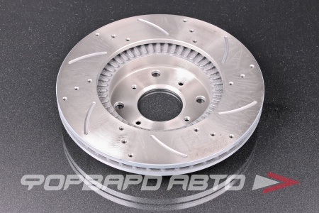 Купить Диск тормозной перфорированный вентилируемый левый G-BRAKE GFR-02253L