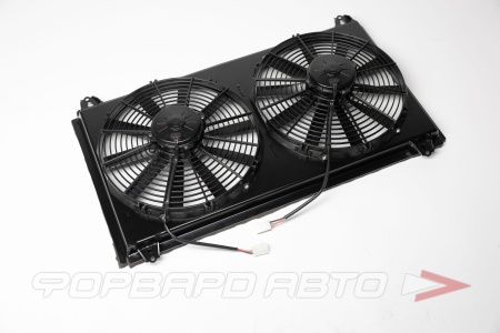 Купить Диффузор для радиатора CSF TOYOTA SUPRA + 2 вентилятора Spal 13" тянущие, в сборе FORWARD RACING FCSPA10