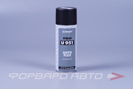Купить Антигравий на основе каучука Autoflex 951 черный, 400мл BODY 5100200030