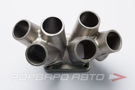 Купить Свод коллектора для 6ти цилиндрового двигателя T4 Twinscroll, под 2 Wastegate, D = 42,4 мм, AISI304 FORWARD RACING FEХ008-T4