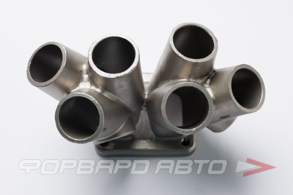 Свод коллектора для 6ти цилиндрового двигателя T4 Twinscroll, под 2 Wastegate, D = 42,4 мм, AISI304 FORWARD RACING FEХ008-T4