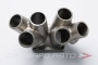 Свод коллектора для 6ти цилиндрового двигателя T4 Twinscroll, под 2 Wastegate, D = 42,4 мм, AISI304 FORWARD RACING FEХ008-T4