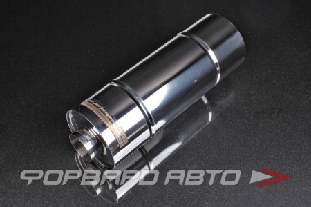 Купить Глушитель Вход = 63 мм Выход = 63 мм Длина = 400 мм, нержавеющая сталь MPE 140x400x63,5