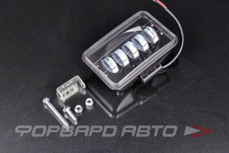 Купить Фара светодиодная 12V/24V 50W 6000К, 5 диодов дальний, 165*110 мм прямоугольная SKYWAY S07201067