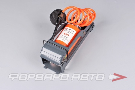 Купить Насос ножной (1 цилиндр) металлический 400мм со спиральным шлангом AIRLINE PA-400-02