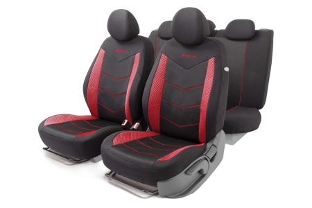Купить Чехлы на сиденья, универсальные (11предм.5подгол.) 3D крой, AIRBAG, 2 мм поролон. "AEROBOOST" AUTOPROFI AER-1102