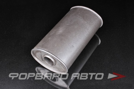 Купить Глушитель Вход = 50 мм Выход = 50 мм Длина = 330 мм, овальный, алюминизированная сталь FORTLUFT 107AL