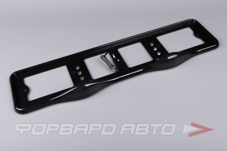 Купить Накладка под номер пластиковая с верх. подсветкой (ЧЕРНАЯ) <> АВ-ПР01-ч