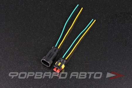 Купить Разъем 2 провода герметичный гнездовой + штыревой МАЯК МРГ-001-2-1.5