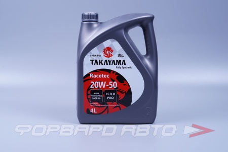 Купить Масло моторное 20W50 4л, Racetec SAE пластик TAKAYAMA 101948