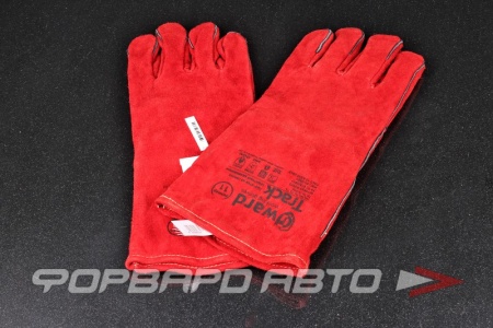 Купить Краги спилковые Т12 красного цвета 2Hands/GWARD  T12/XY075