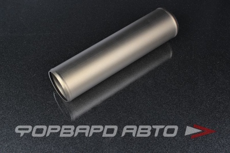 Купить Патрубок алюминиевый 76 мм прямой серый-титан AUTOBAHN88 