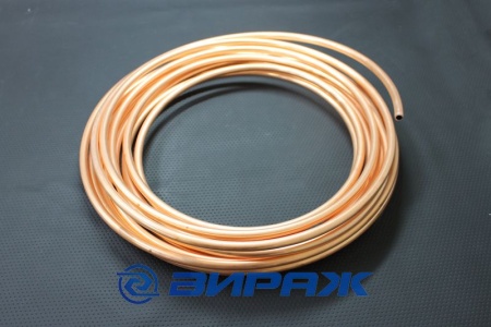 Купить Трубка медная ф 5 мм толщина стенки 1 мм  