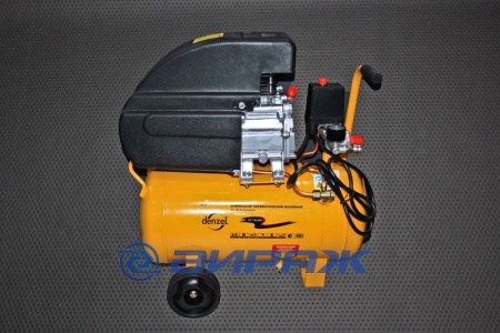 Купить Компрессор PC 1/24-206, масляный коаксиальный произв. 206 л/м, мощность 1,5 кВт DENZEL 58095