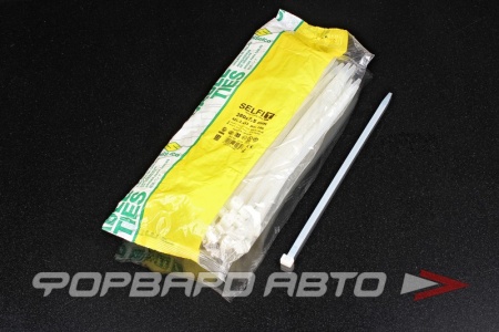 Купить Стяжка бесцвет 7,5*280мм 100шт SAPISELCO 