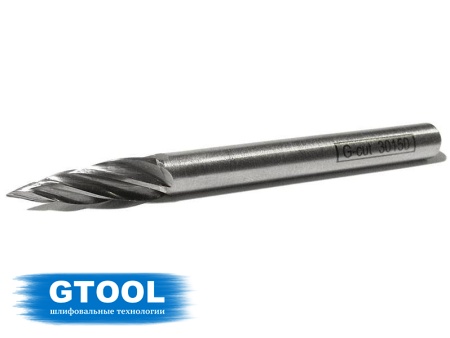 Купить Шарошка по алюминию G6, борфреза  GTOOL, форма G 6*18*6*58 GTOOL 30150