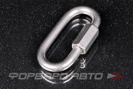 Купить Карабин винтовой  6мм (смычка цепи) А4 нерж. рб/н 350 <> 9077