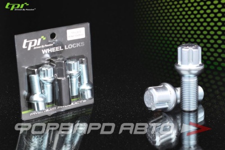 Купить Секретки для колес болты 14*1,5*28 конус, спецключ, сталь, хром TPI P7684028Z