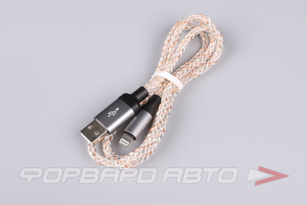 Кабель USB iPhone светящийся, 1м HOCO U112