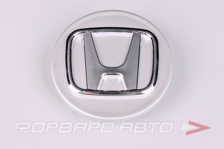 Купить Колпачок ступицы для литых дисков Honda, D64/70мм,  h11.3-14.8мм, Silver+3D хром лого, <> HD-05